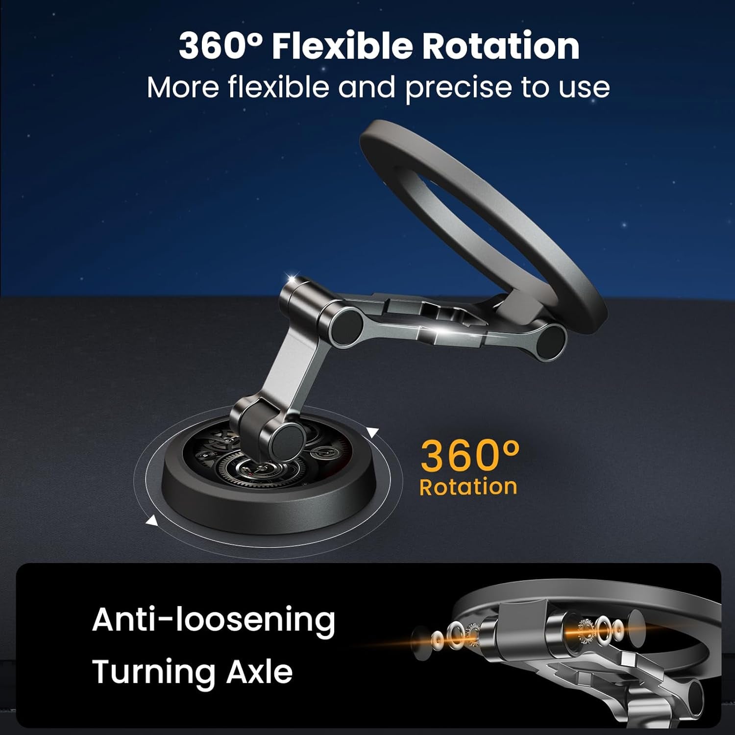 Soporte Movil Magnético Plegable con Rotación De 360° de Metal